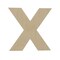 Wooden Letter X 12 inch or 8 inch, Unfinished Large Wood Letters for Crafts | Woodpeckers
